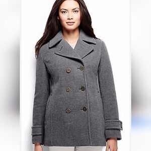 Women's Gray Peacoat Sz.22W NWT